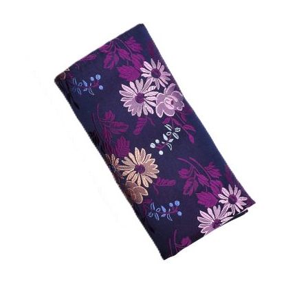 KM6218BL Silk Pocket Square (Purple)