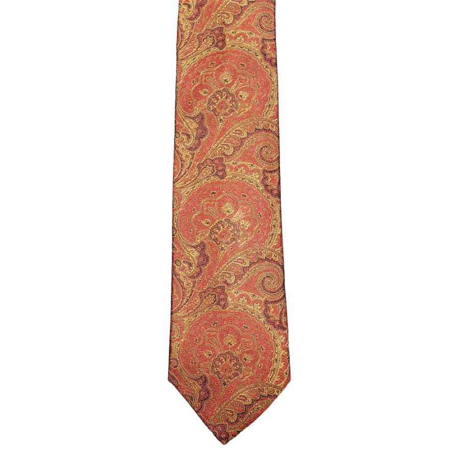 MWY211297 Col H XL Silk Tie (Rust)