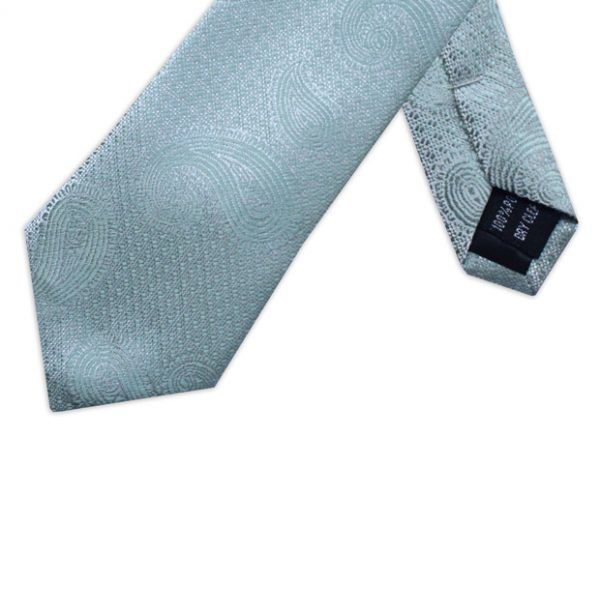 MWY311922 XL Paisley Poly Tie (Turq)