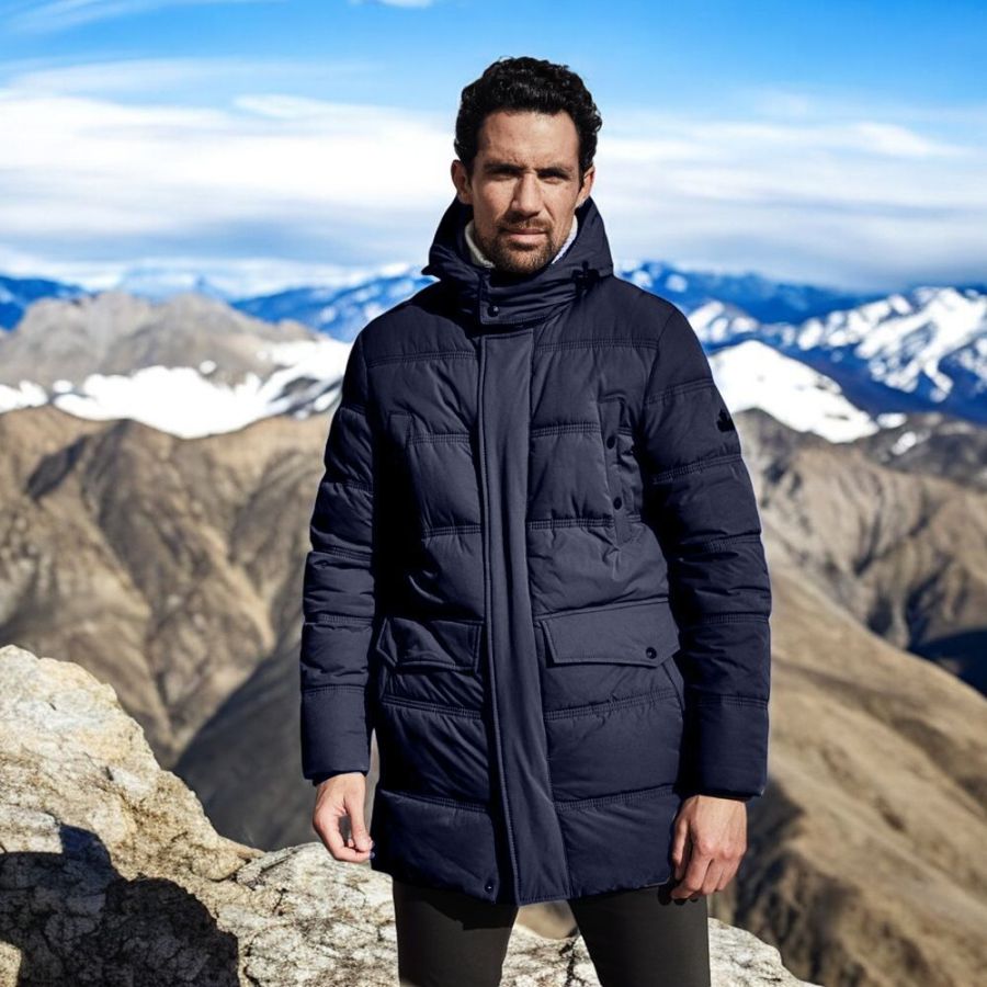 D6727XT Tall Fit New Canadian Waterproof Winter Jacket (Navy)