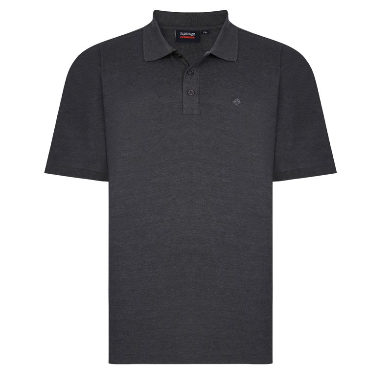 A10073 Espionage Pique Polo Shirt (Charcoal)