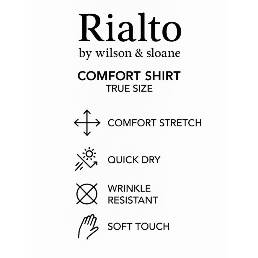 A11898 Rialto Long Sleeve Stretch Stripe Shirt