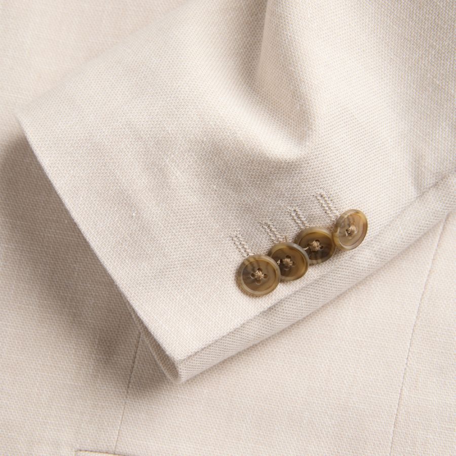 D6861 Jack & Jones Linen Mix Blazer (Lt Beige)