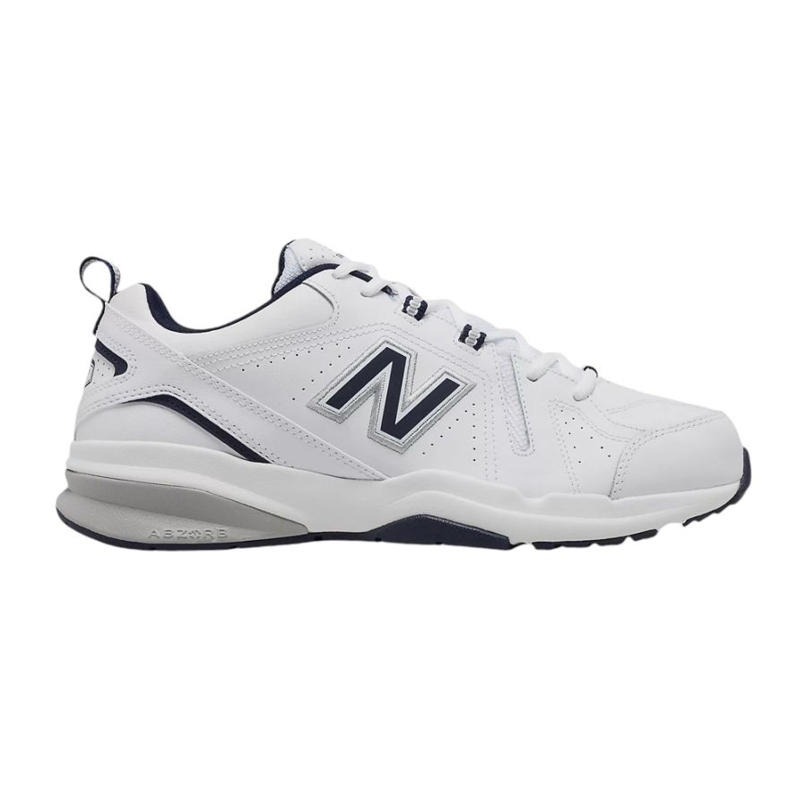 H1118 New Balance Trainers MX608V5 4E Wide (White/Navy)