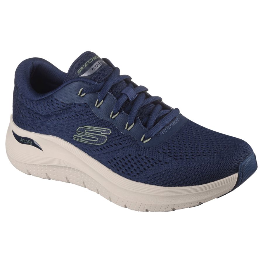 H1916 Skechers Arch Fit 2.0 Ext Wide Trainers (Navy)