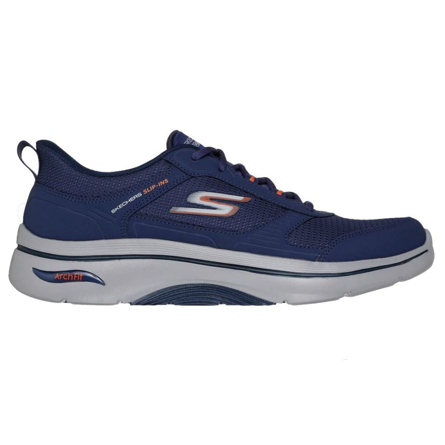 H1924 Skechers Go Walk Arch Fit 2.0 Seared Trainers (Navy)