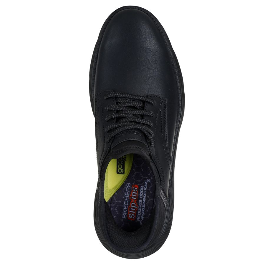 H1928 Skechers Garza Gervin Slip-ins Shoes Wide (Black)