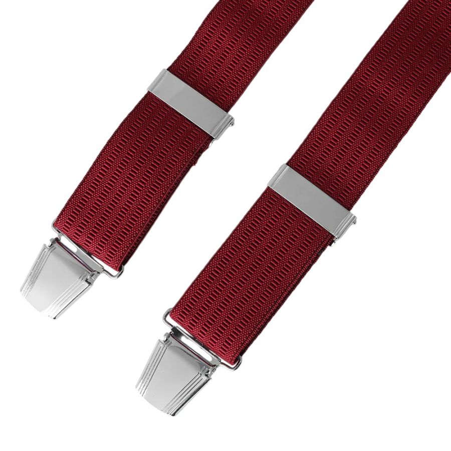X1020 Wide Plain Braces up to 54" (Wine)