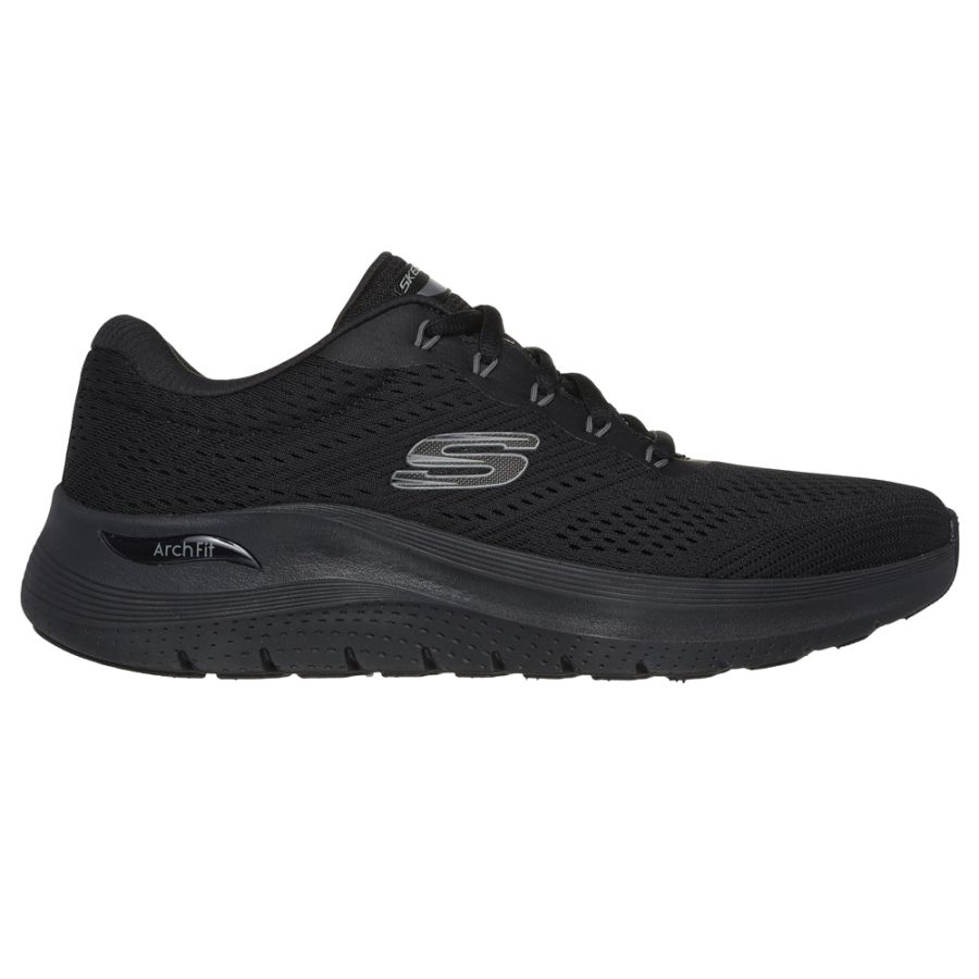 H1916 Skechers Arch Fit 2.0 Ext Wide Trainers(Black)