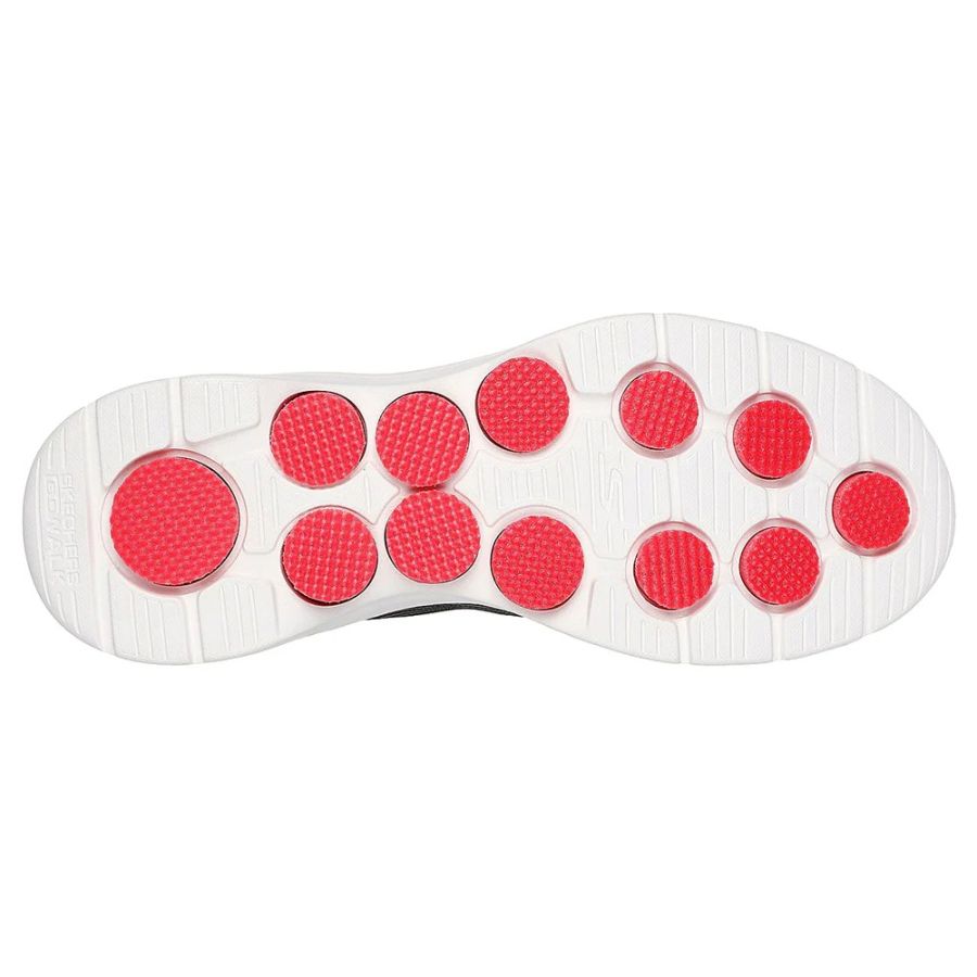 H1932 Skechers GoWalk 7 Alen Trainers (Black/Red)