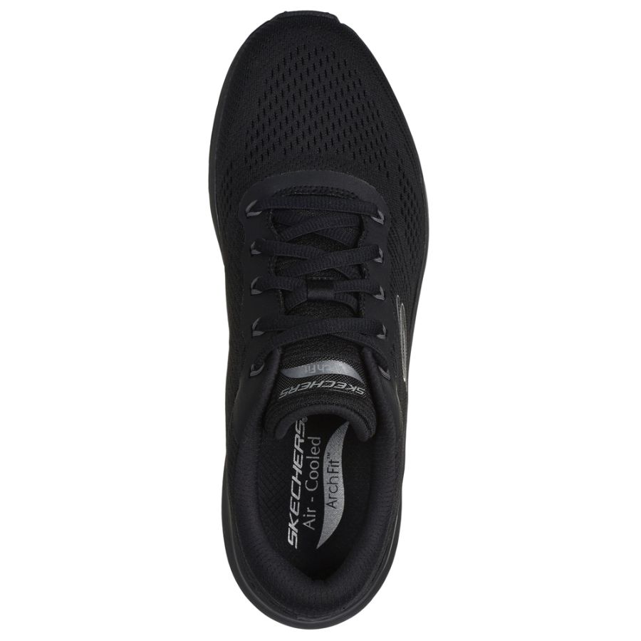 H1916 Skechers Arch Fit 2.0 Ext Wide Trainers(Black)