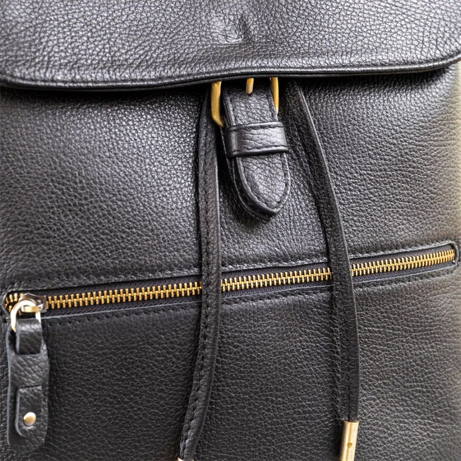 X1021 Sophos Elm Pebble Grain Leather Backpack