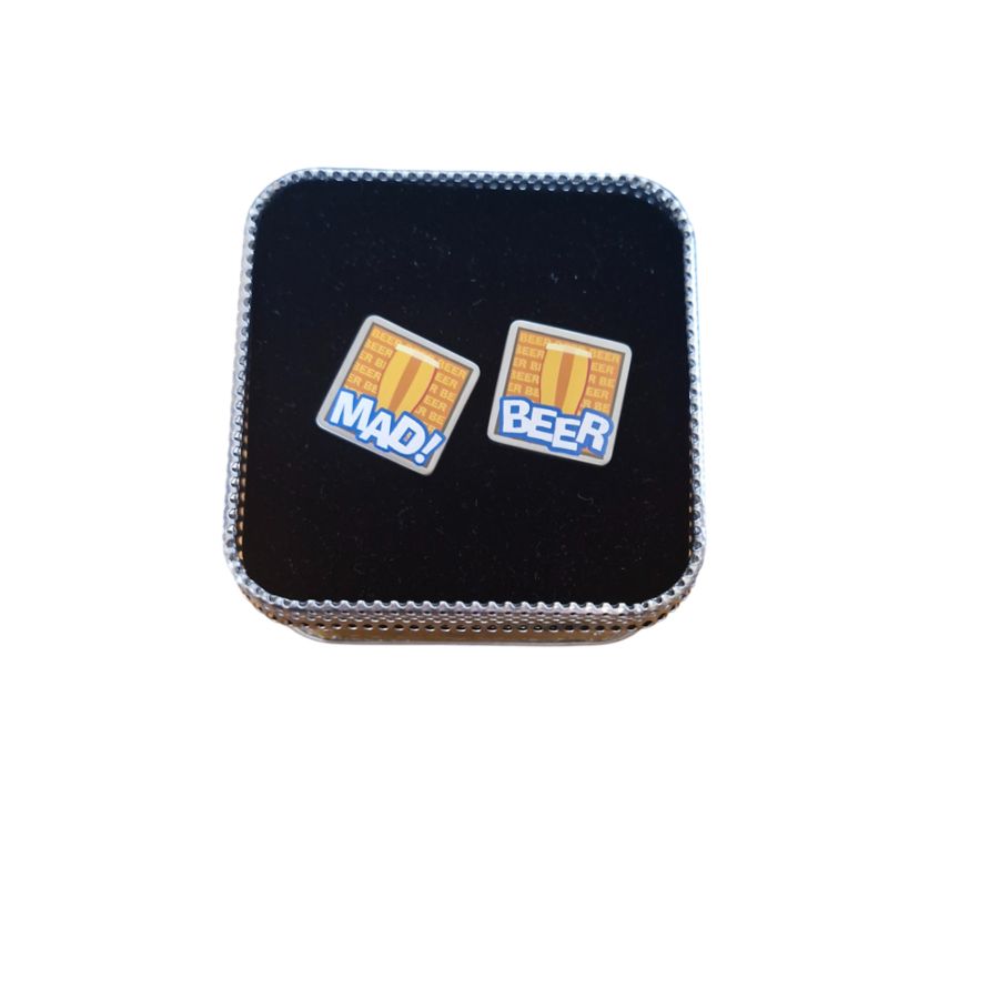 X398 Beer Mad Cuff Links