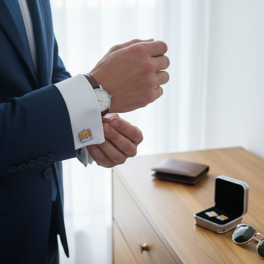 X398 Beer Mad Cuff Links