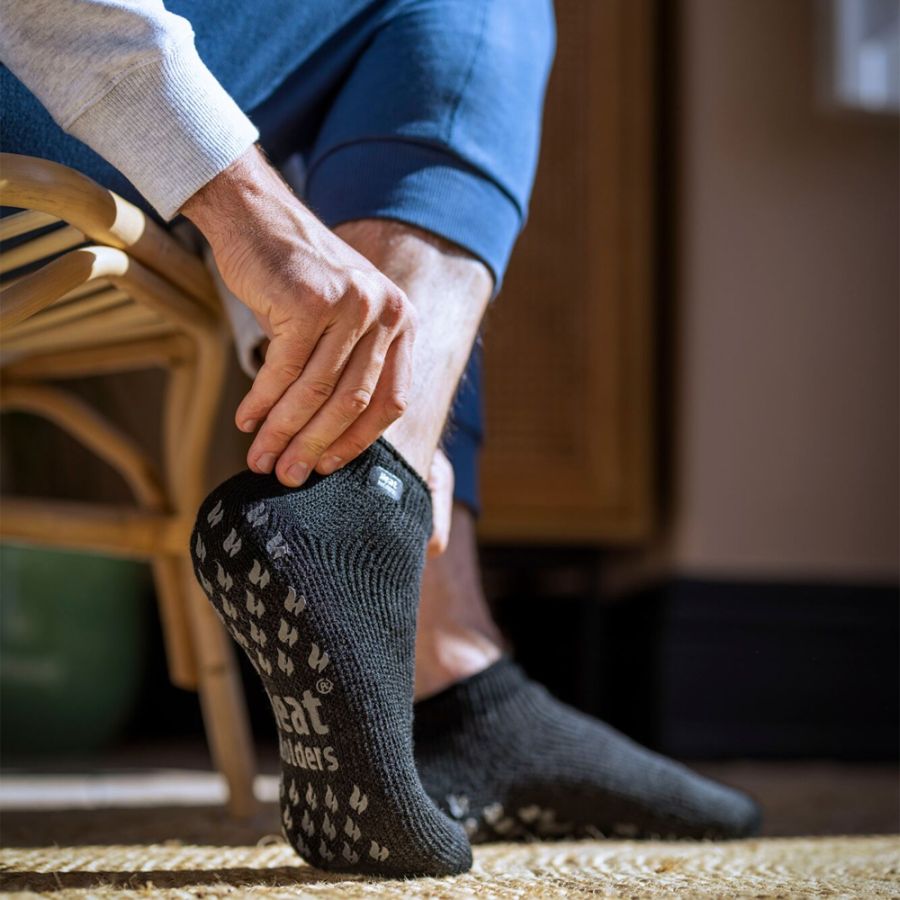 X908 Thermal Ankle Slipper Sock (Charcoal)