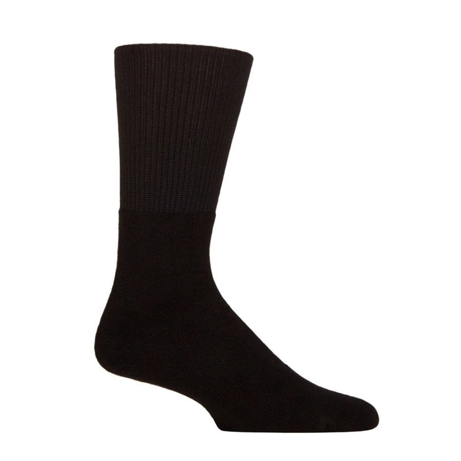 X925 Mens Inside Out Upside Down Diabetic Bamboo Sock