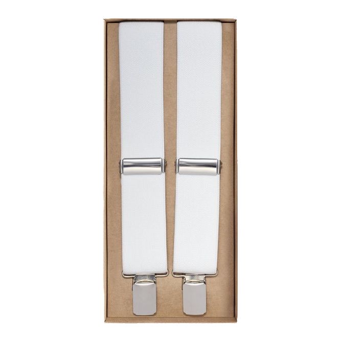 X934 Ibex England Braces (White)