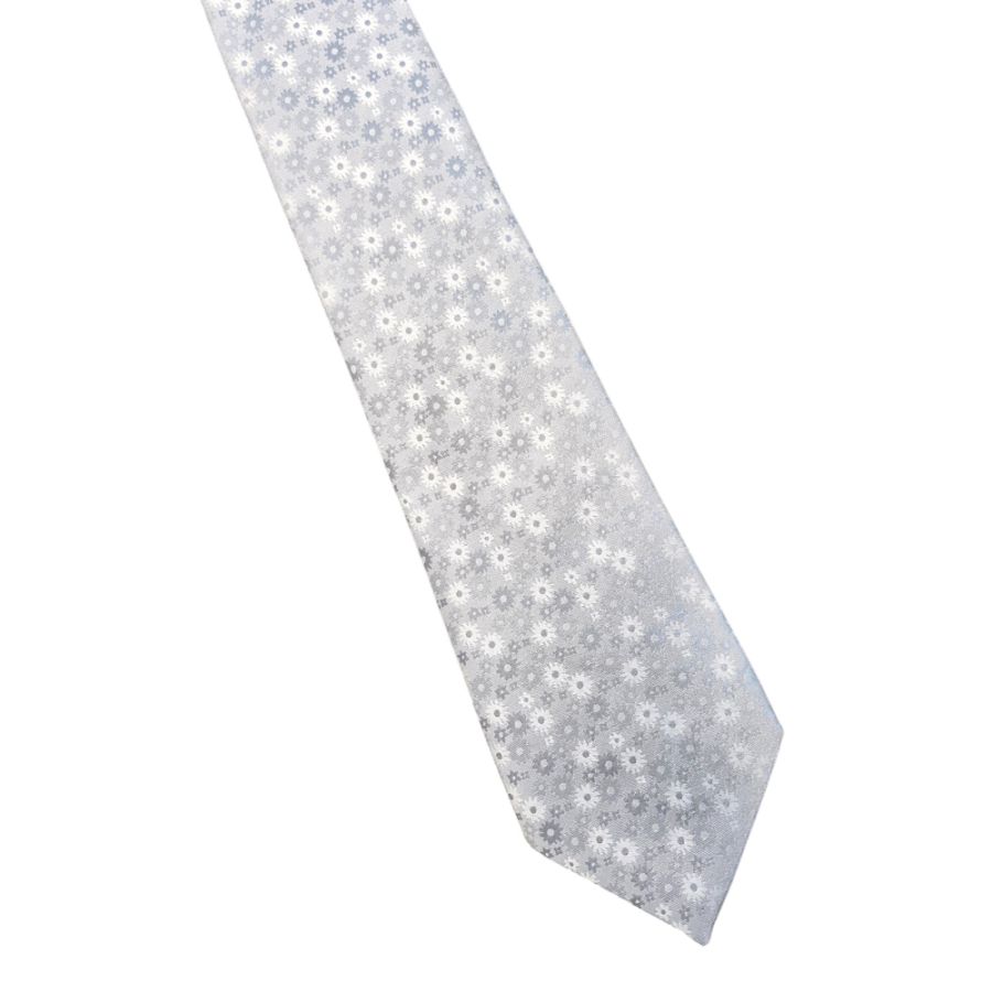 X945 Heirloom Juliette British Handmade Tie (Silver)