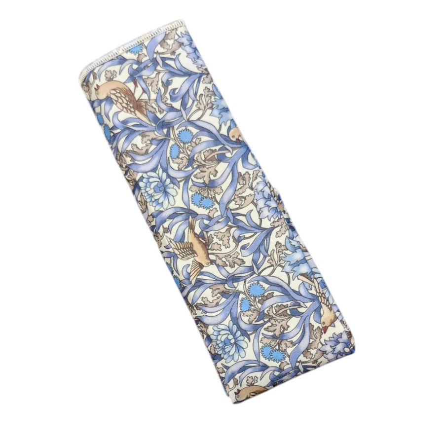 X948 Heirloom Blue Bird British Handmade Pocket Square