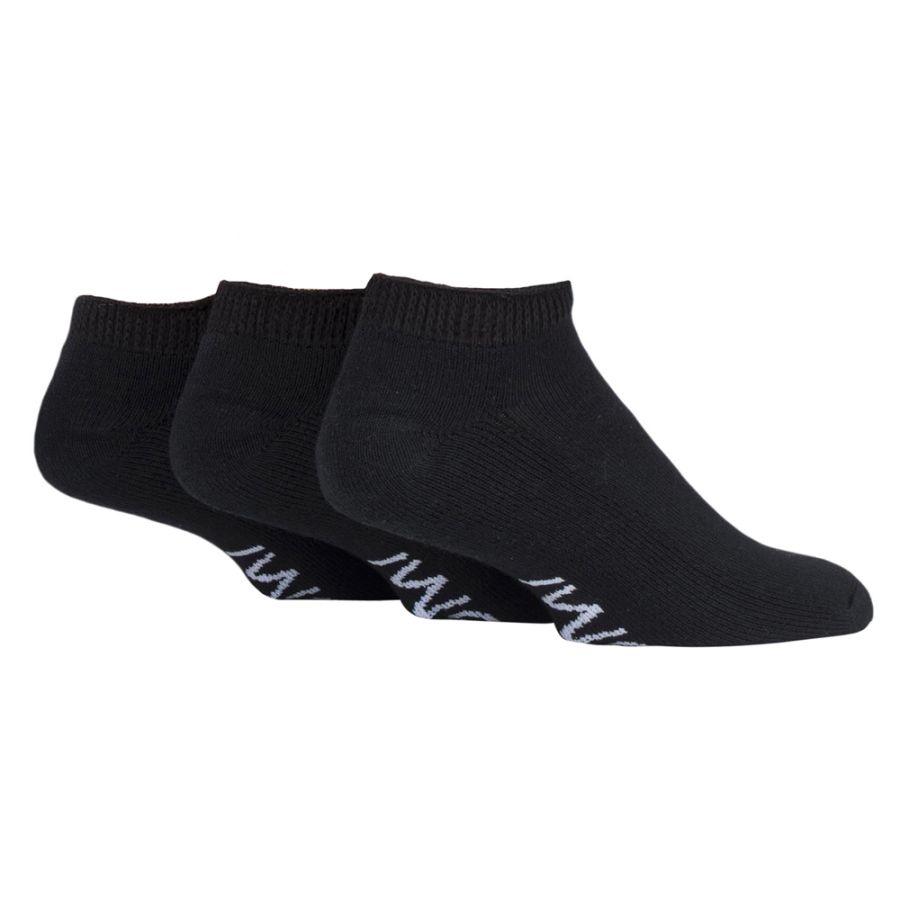 X963 IOMI 3 Pair Diabetic Trainer Socks (Black)