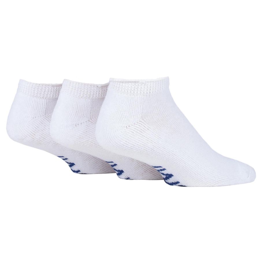 X963 IOMI 3 Pair Diabetic Trainer Socks (White)