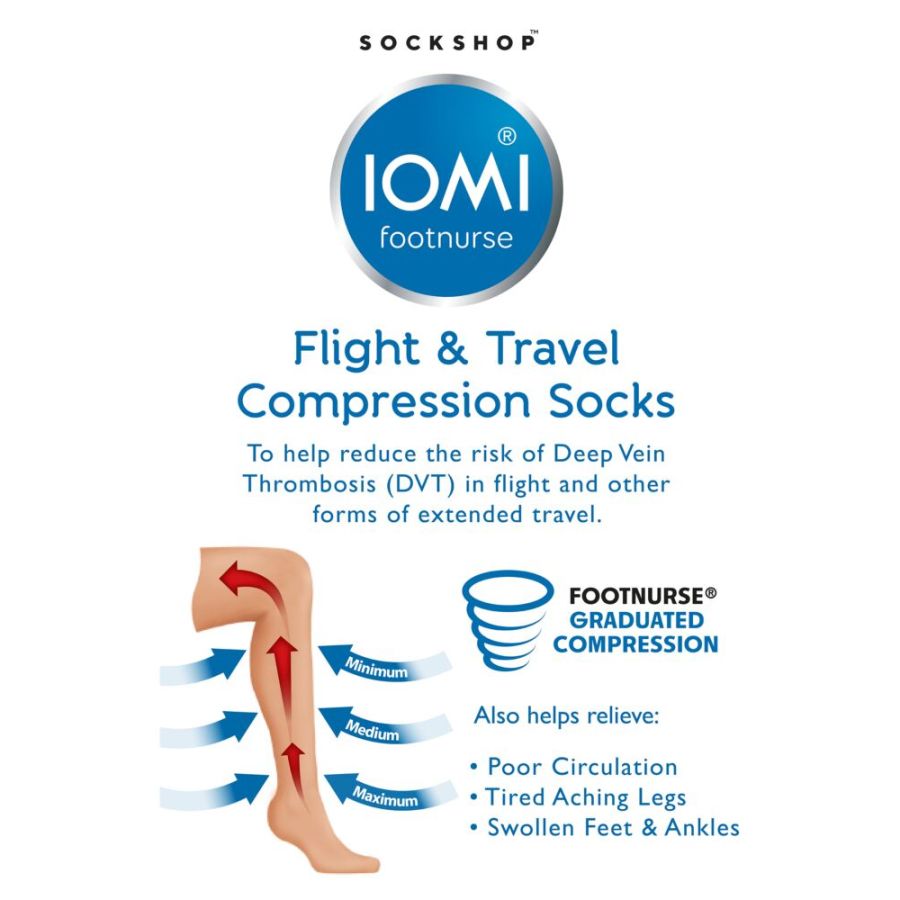 X965 IOMI 1 Pair Flight and Travel Socks