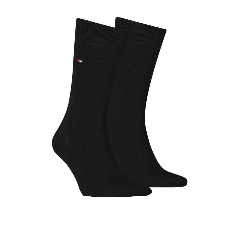 X966 Tommy Hilfiger Iconic Sock (2 Pair Pack, Black)