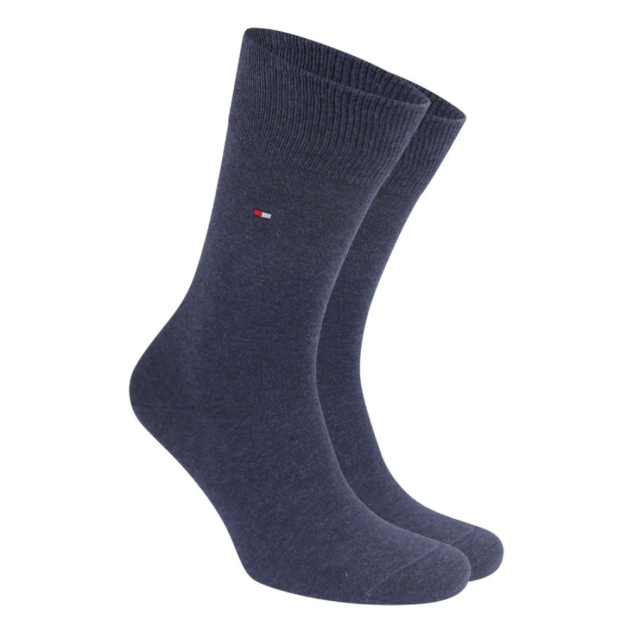 X966 Tommy Hilfiger Iconic Sock (2 Pair Pack, Denim)