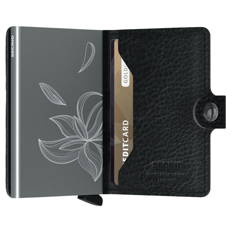 X970 Secrid Mini Leather Wallet RFID Cardprotector (Mag Black)