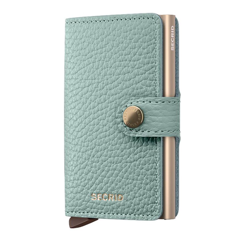 X970 Secrid Mini Leather Wallet RFID Cardprotector (Sea Green)