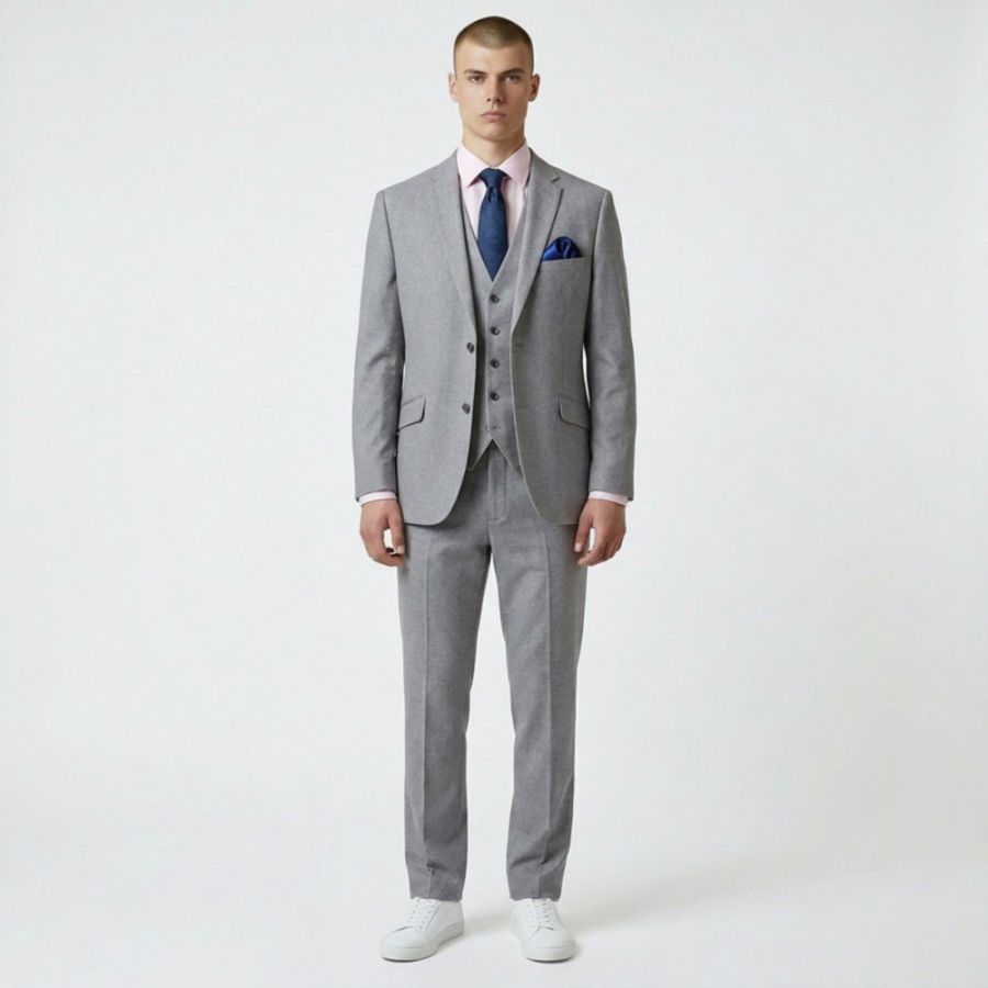D6084XT Tall Fit Skopes Harcourt Silver Tweed Jacket