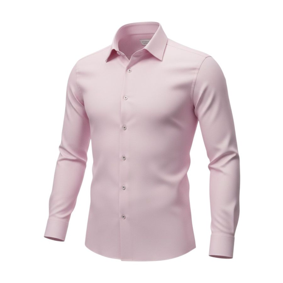 A11984 Eterna Comfort Fit Textured Shirt (Pink)