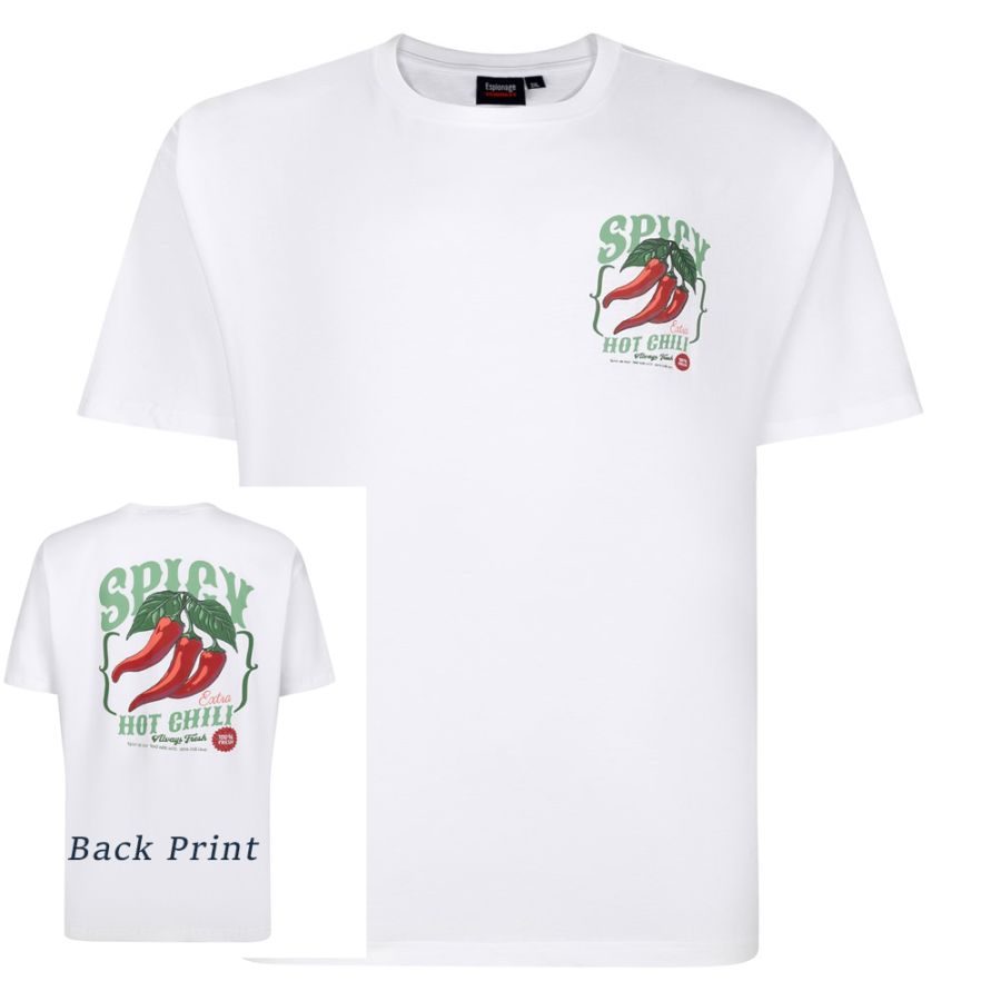 A12008 Espionage Spicy Chilli Print T Shirt