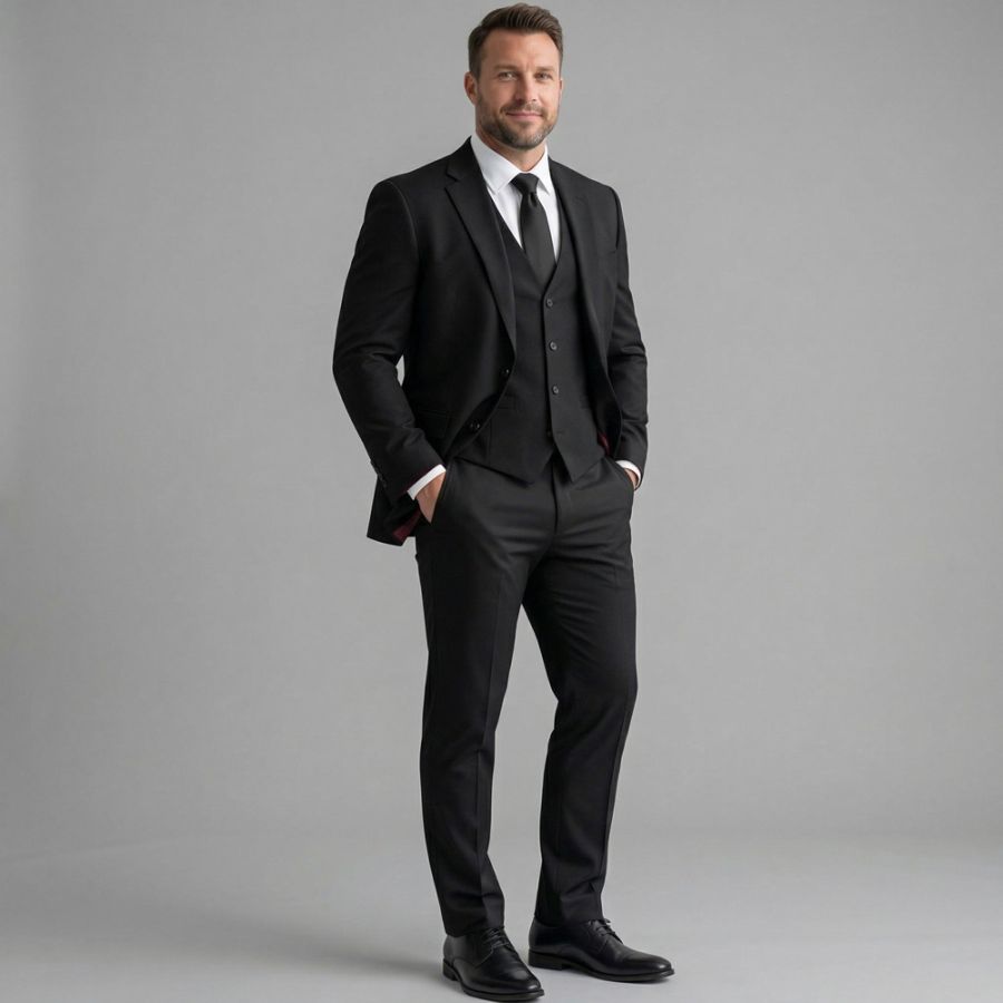 B908 Skopes Darwin Suit Trousers (Black)