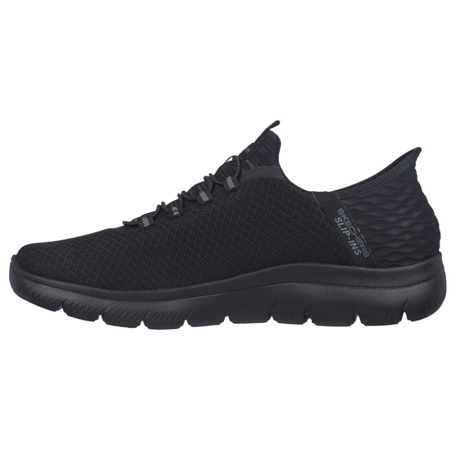 H1785 Skechers Summits High Range Slip-ins Wide Fit (Black/Blk)