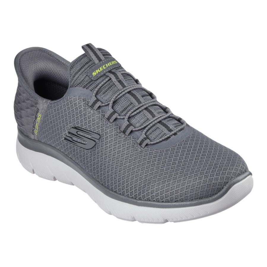 H1975 Skechers Slip-ins Summits High Range Wide Trainers (Char)