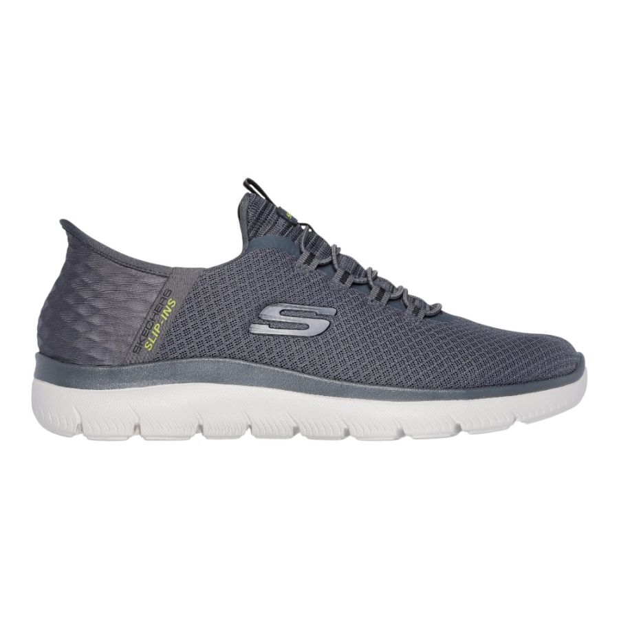 H1975 Skechers Slip-ins Summits High Range Wide Trainers (Char)