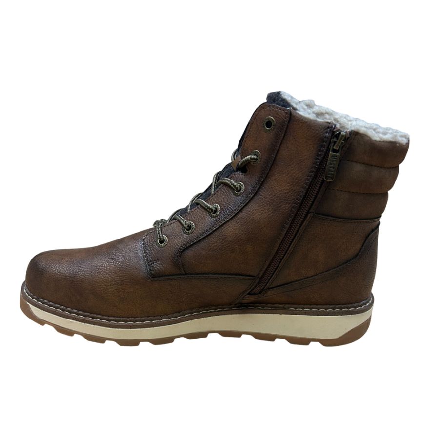 H1965 Mustang Plain Lace Up Boot (Brown)