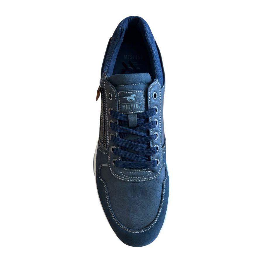 H1990 Mustang Casual lace Up Trainer/Shoe (Navy)