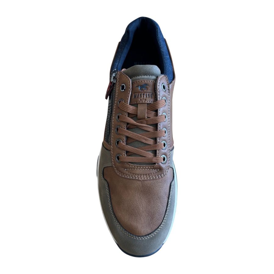 H1990 Mustang Casual lace Up Trainer/Shoe (Cognac)