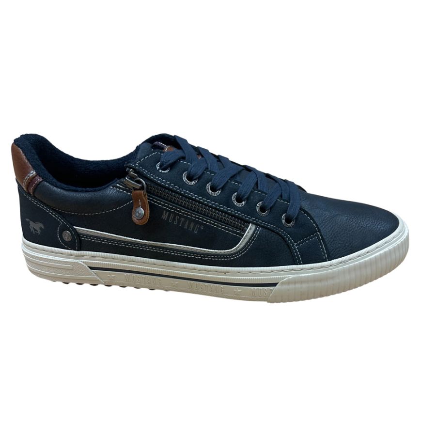 H1963 Mustang Lace Up Casual Shoe (Navy)