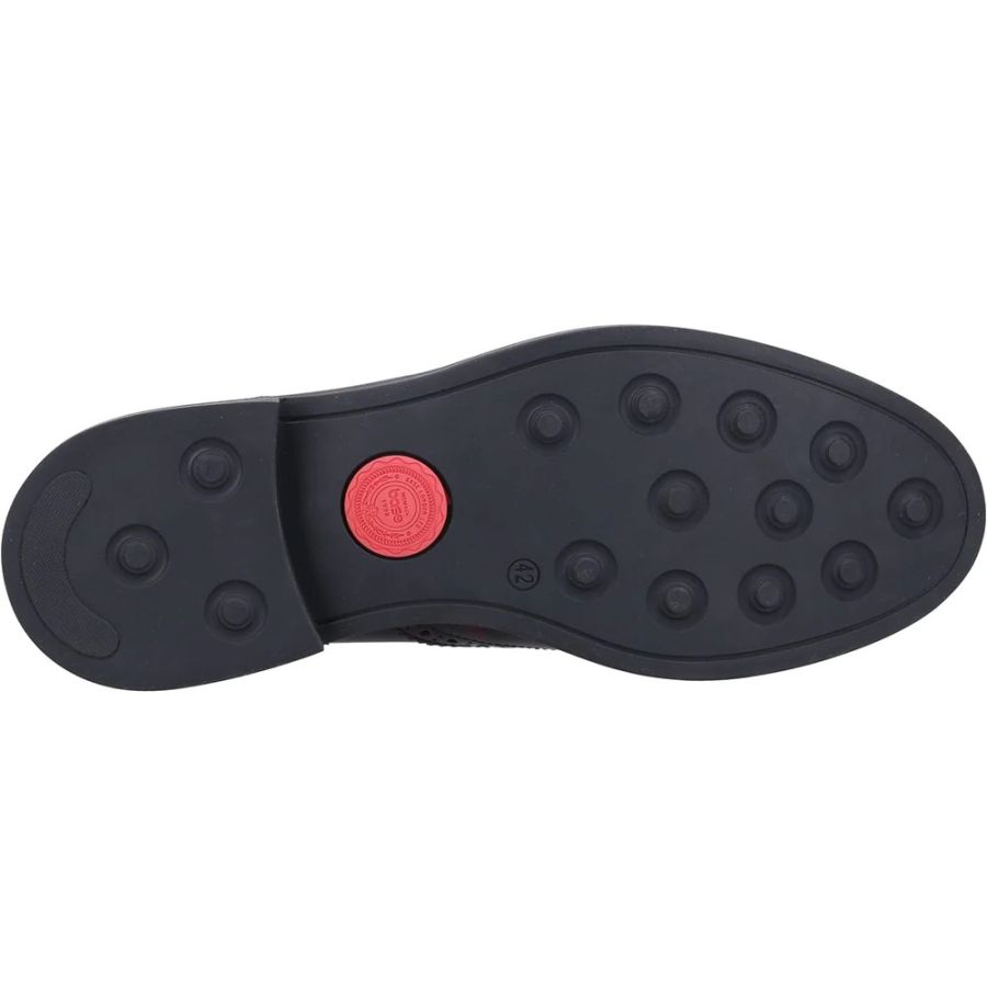 H1939 Base London Woburn Hi Shine Lace Up Shoe (Bordo)