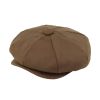 470450 Plain Eight Piece Cap (Camel)