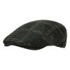 795386 Vintage Check Pony Style Flat Cap (Brown)