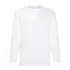 A10638 Espionage L/S Plain Crew Neck T-Shirt (White)