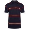 A11735 Kam Striped Rugby Polo Shirt (Navy)