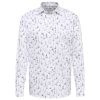 A11918 Eterna Comfort Fit Nautical Print Shirt (White)