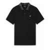 A11941 Lyle & Scott Tartan Collar Polo Shirt (Black)