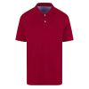 A11955 Fynch Hatton Premium Cotton Polo (Cranberry Red)