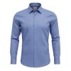 A11984 Eterna Comfort Fit Textured Shirt (Blue)